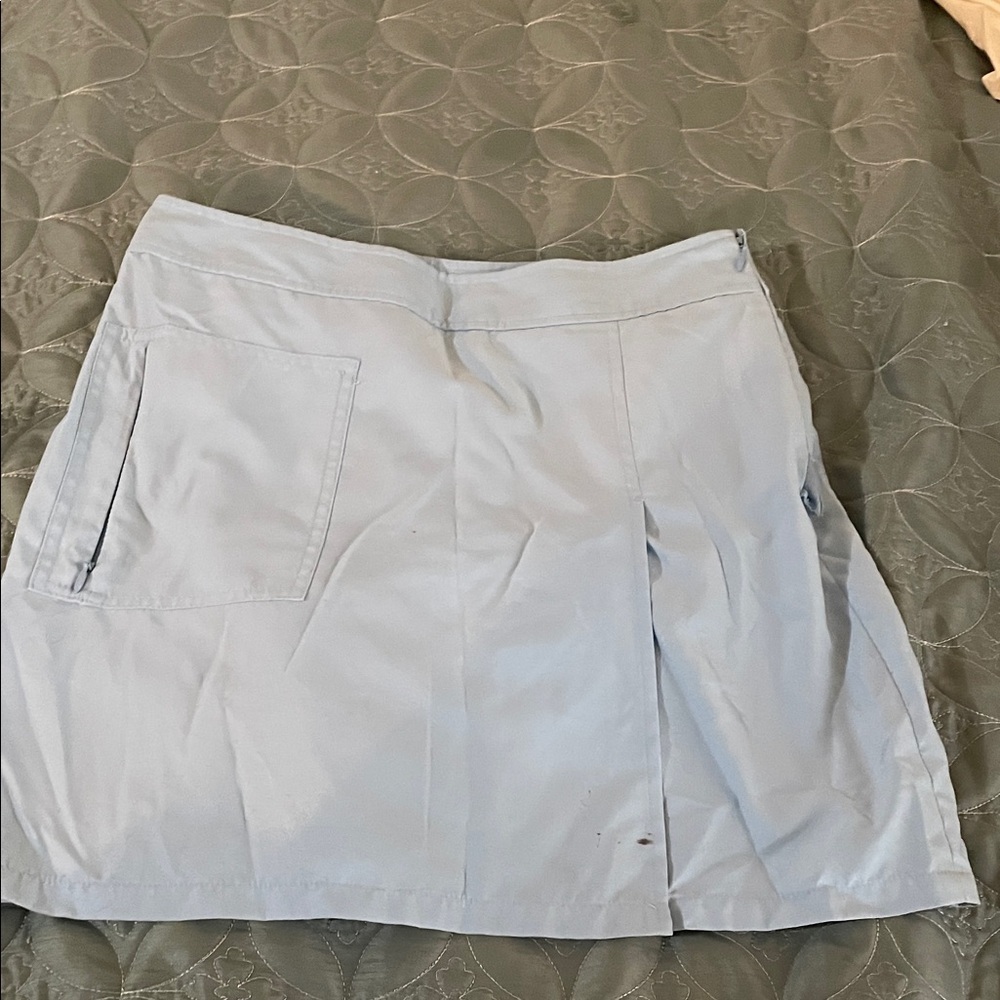 Light Blue Women's Skirt and light pink women’s skirt